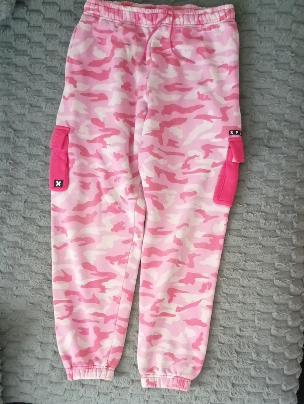 Women's Pink Camo Cargo Joggers